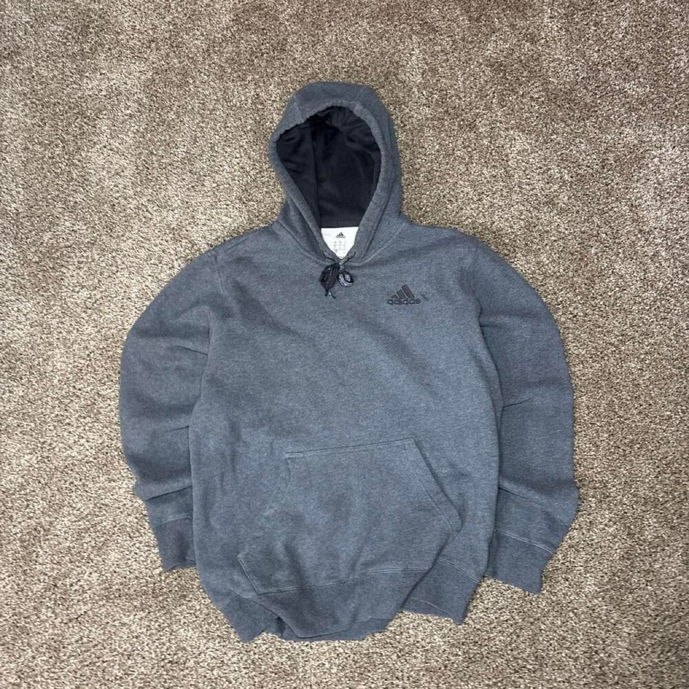 Adidas Men's Grey Hoodie